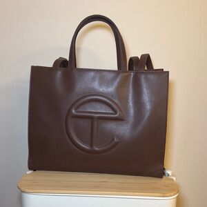 Telfar Medium Shopping Bag | Chocolate Brown Tote Bag